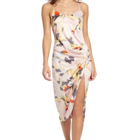 Open Edit Pink Cross Strap Dress - M - Silky Feel - Picture 3 of 16